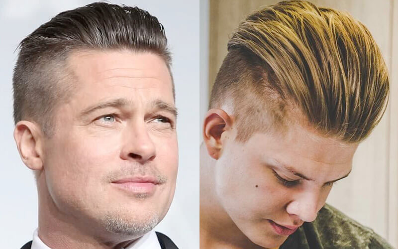 Slicked back undercut