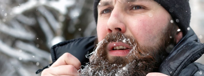 Baard laten staan beschermt tegen kou